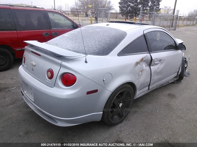 1G1AP11P167758052 - 2006 CHEVROLET COBALT SS SUPERCHARGED SILVER photo 4