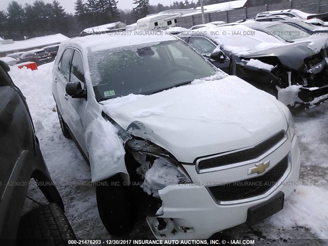 2GNFLCEKXD6139330 - 2013 CHEVROLET EQUINOX LS WHITE photo 1