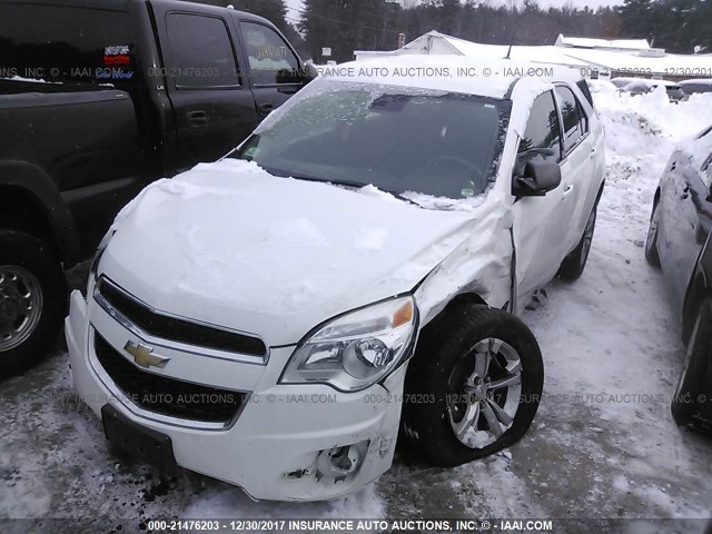 2GNFLCEKXD6139330 - 2013 CHEVROLET EQUINOX LS WHITE photo 2