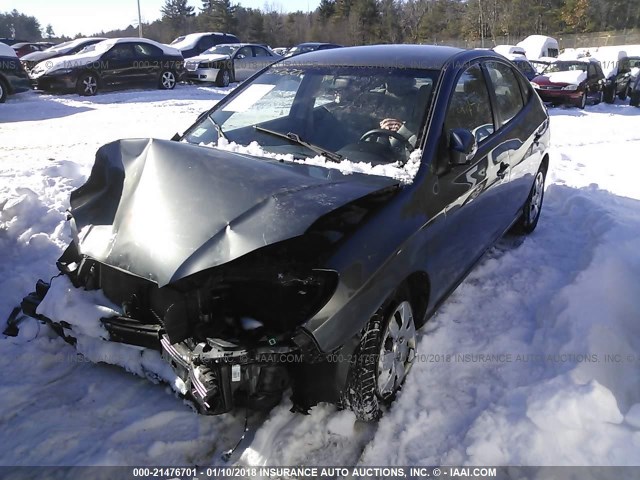 KMHDU46D48U575726 - 2008 HYUNDAI ELANTRA GLS/SE/LIMITED GRAY photo 2