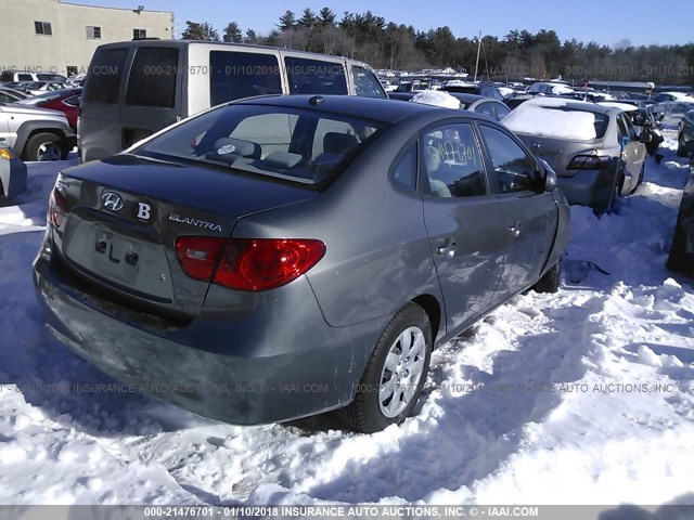 KMHDU46D48U575726 - 2008 HYUNDAI ELANTRA GLS/SE/LIMITED GRAY photo 4