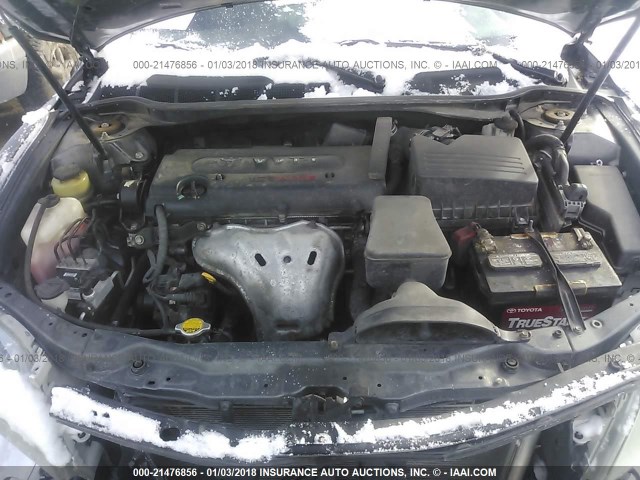4T1BE46K67U161879 - 2007 TOYOTA CAMRY NEW GENERAT CE/LE/XLE/SE GRAY photo 10