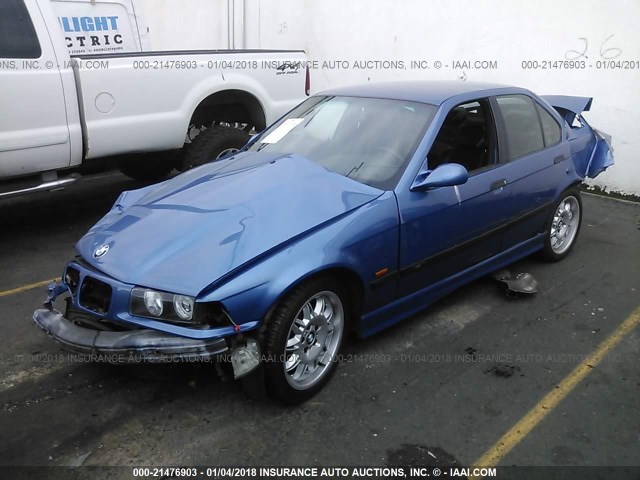 WBSCD9327WEE09428 - 1998 BMW M3 BLUE photo 2