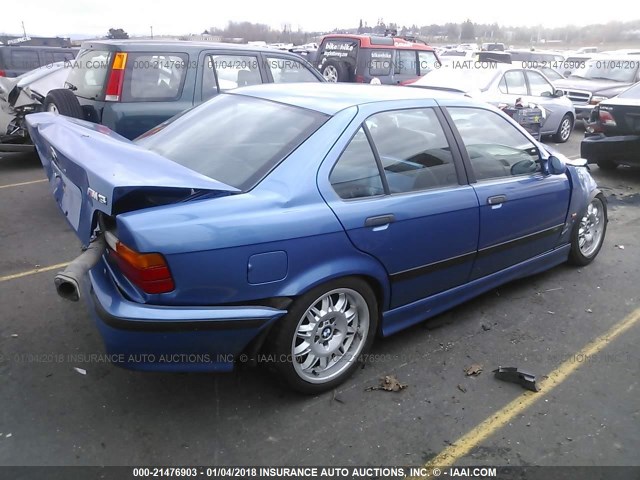 WBSCD9327WEE09428 - 1998 BMW M3 BLUE photo 4