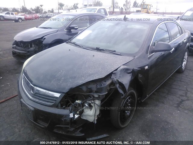 1G8ZV57B89F131940 - 2009 SATURN AURA XR BLACK photo 2