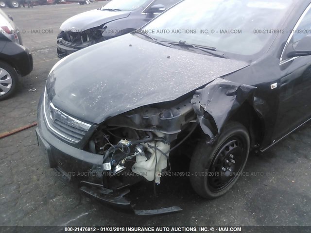 1G8ZV57B89F131940 - 2009 SATURN AURA XR BLACK photo 6