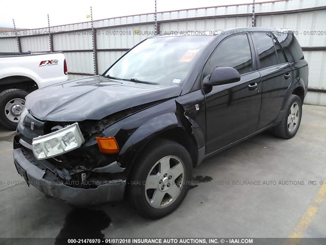 5GZCZ53405S849778 - 2005 SATURN VUE BLACK photo 2