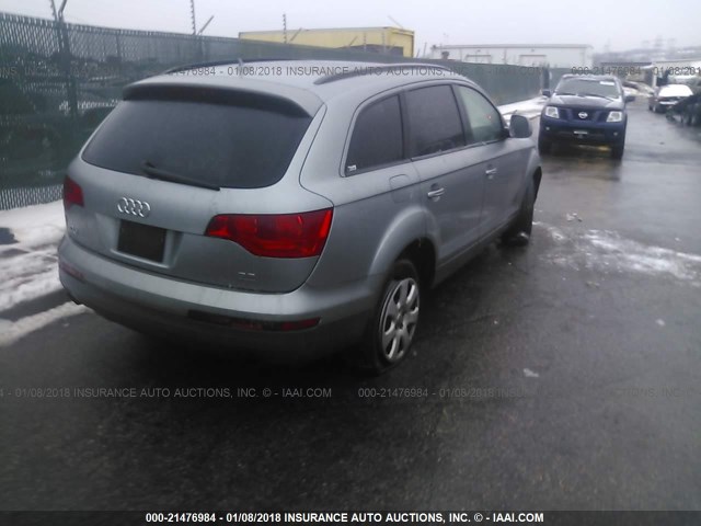 WA1AY74L47D072276 - 2007 AUDI Q7 3.6 QUATTRO BLUE photo 4