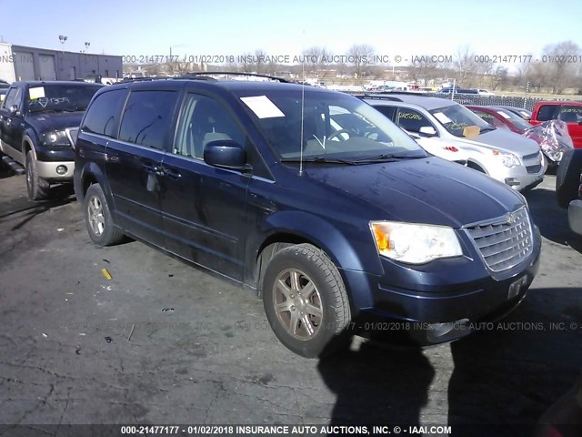 2A8HR54P68R711354 - 2008 CHRYSLER TOWN & COUNTRY TOURING BLUE photo 1