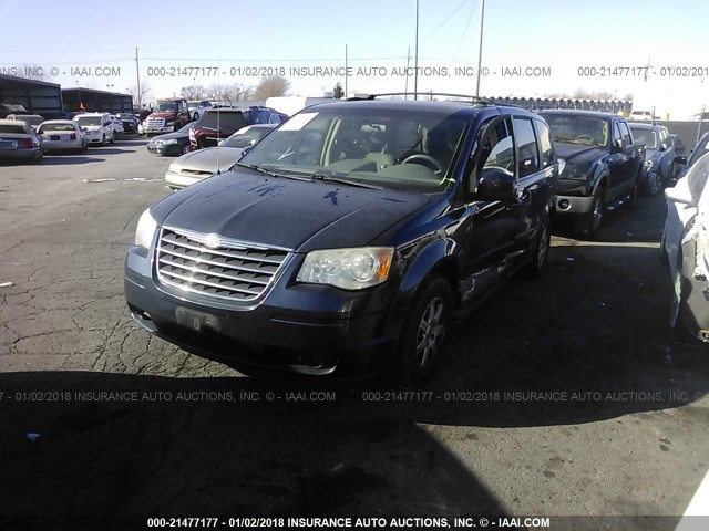 2A8HR54P68R711354 - 2008 CHRYSLER TOWN & COUNTRY TOURING BLUE photo 2