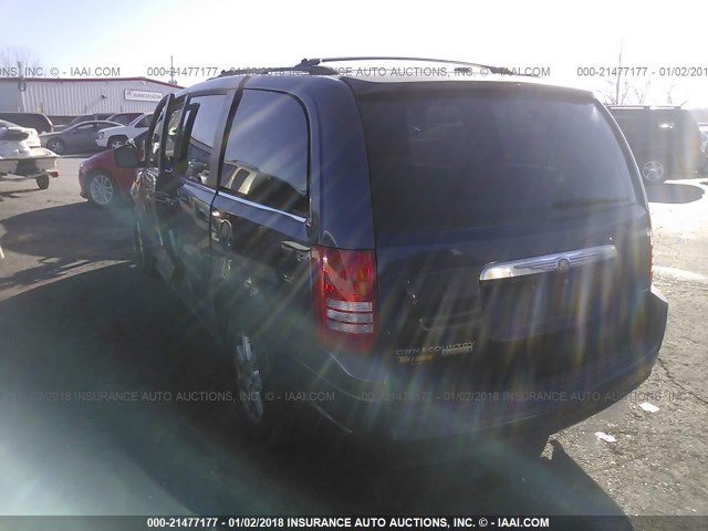 2A8HR54P68R711354 - 2008 CHRYSLER TOWN & COUNTRY TOURING BLUE photo 3