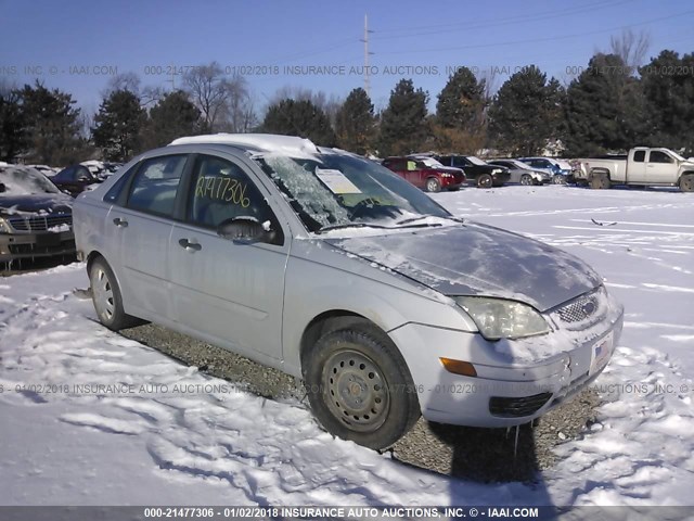 1FAFP34N57W366496 - 2007 FORD FOCUS ZX4/S/SE/SES SILVER photo 1