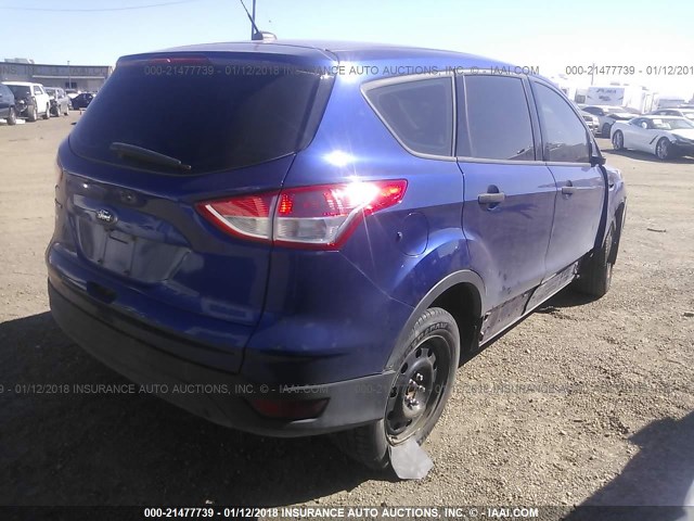 1FMCU0F75FUA07657 - 2015 FORD ESCAPE S BLUE photo 4