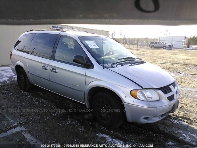 2B4GP44311R242953 - 2001 DODGE GRAND CARAVAN SPORT SILVER photo 1