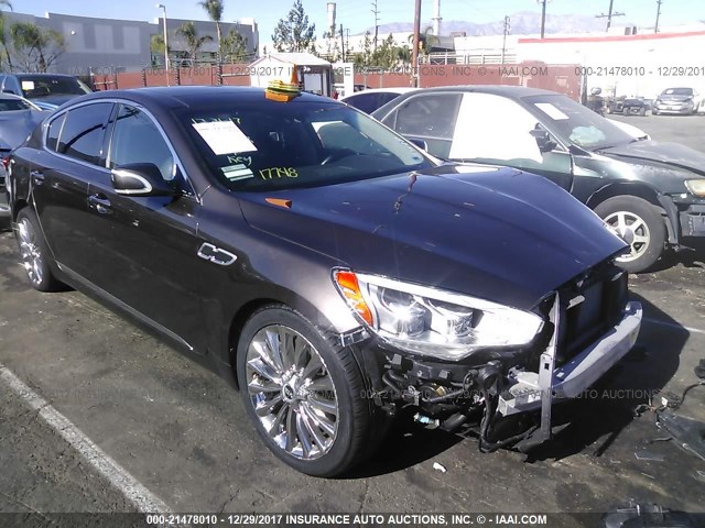 KNALW4D42F6023623 - 2015 KIA K900 BROWN photo 1