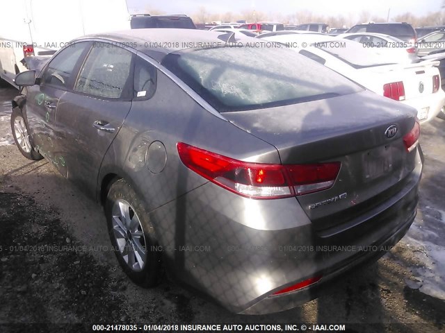 5XXGT4L3XJG188254 - 2018 KIA OPTIMA LX/S SILVER photo 3