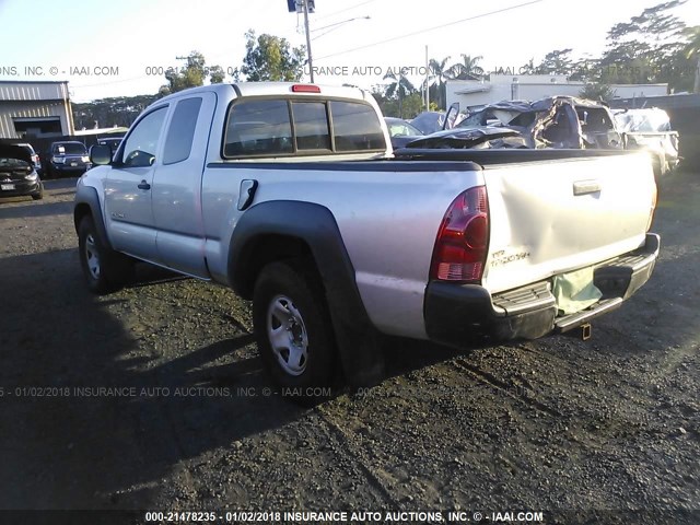 5TEUX42N67Z457919 - 2007 TOYOTA TACOMA ACCESS CAB Silber Foto 3