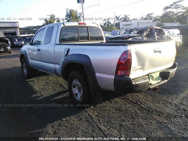 5TEUX42N67Z457919 - 2007 TOYOTA TACOMA ACCESS CAB SILVER photo 3
