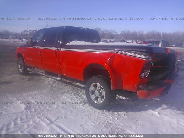 1FTSW31P94EC31069 - 2004 FORD F350 SRW SUPER DUTY ORANGE photo 3