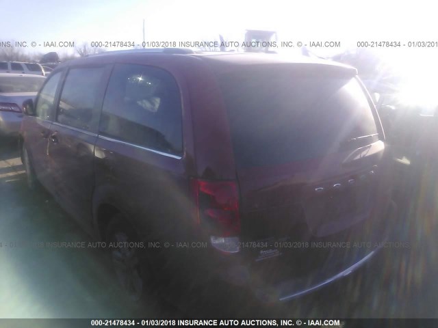 2C4RDGDG6CR164116 - 2012 DODGE GRAND CARAVAN CREW RED photo 3