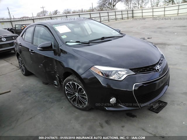 5YFBURHE6EP167414 - 2014 TOYOTA COROLLA L/LE/LE PLS/PRM/S/S PLS BLACK photo 1