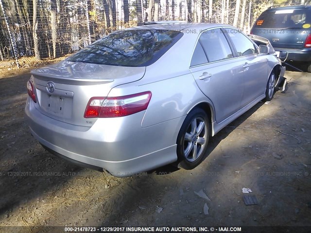 4T1BE46K89U406104 - 2009 TOYOTA CAMRY SE/LE/XLE SILVER photo 4