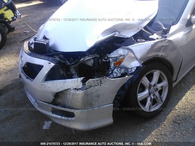 4T1BE46K89U406104 - 2009 TOYOTA CAMRY SE/LE/XLE SILVER photo 6