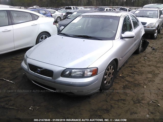 YV1RS61R712012793 - 2001 VOLVO S60 SILVER photo 2