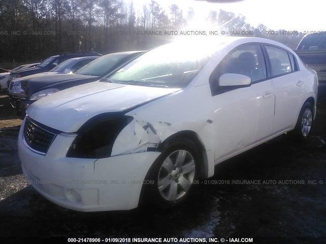 3N1AB61E89L642299 - 2009 NISSAN SENTRA 2.0/2.0S/2.0SL WHITE photo 2