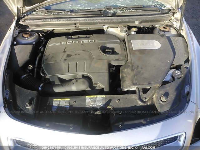 1G1ZF57508F262834 - 2008 CHEVROLET MALIBU HYBRID SILVER photo 10