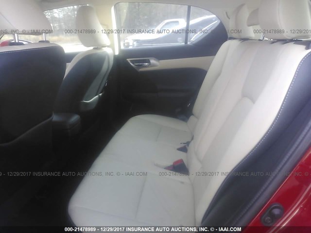 JTHKD5BH7F2216064 - 2015 LEXUS CT 200 RED photo 8