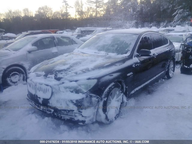 WBASP2C57BC337190 - 2011 BMW 535 XIGT BLACK photo 2