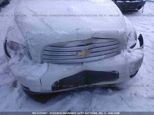 3GNBAAFW9BS647944 - 2011 CHEVROLET HHR LS WHITE photo 6