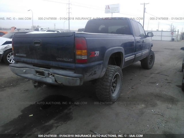 1GCHK29U91E234348 - 2001 CHEVROLET SILVERADO K2500 HEAVY DUTY Dark Blue photo 4