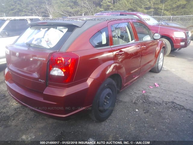 1B3CB4HA4AD590565 - 2010 DODGE CALIBER SXT ORANGE photo 4