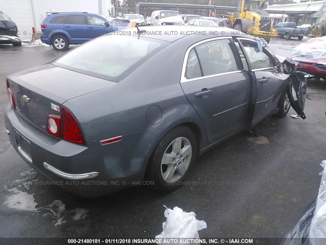1G1ZG57B58F295704 - 2008 CHEVROLET MALIBU LS ნაცრისფერი ფოტო 4