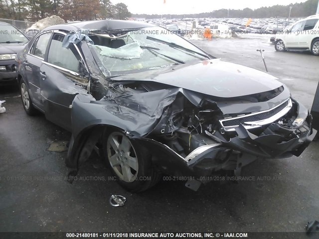 1G1ZG57B58F295704 - 2008 CHEVROLET MALIBU LS ნაცრისფერი ფოტო 6