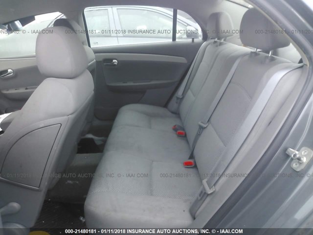 1G1ZG57B58F295704 - 2008 CHEVROLET MALIBU LS ნაცრისფერი ფოტო 8