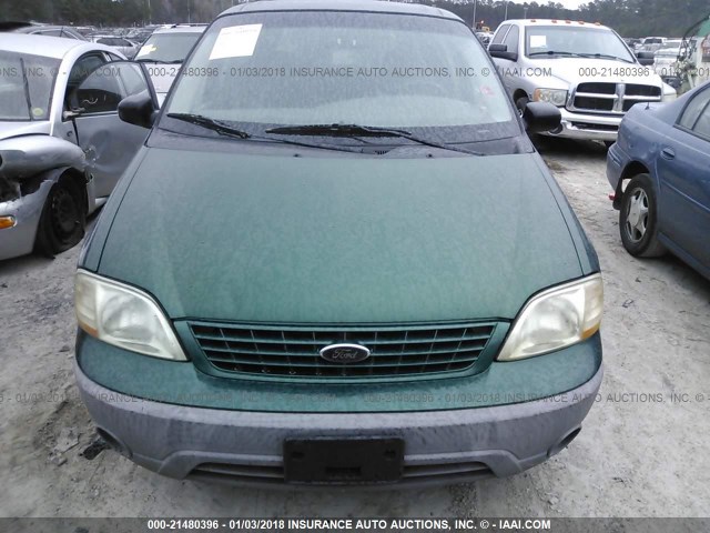 2FMDA50402BA76040 - 2002 FORD WINDSTAR LX GREEN photo 6