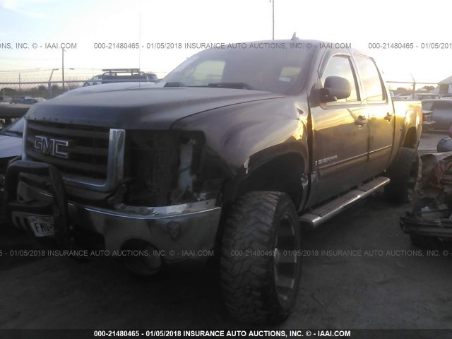 3GTEK13M37G520882 - 2007 GMC NEW SIERRA K1500 BLACK photo 2