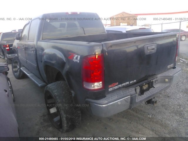 3GTEK13M37G520882 - 2007 GMC NEW SIERRA K1500 BLACK photo 3