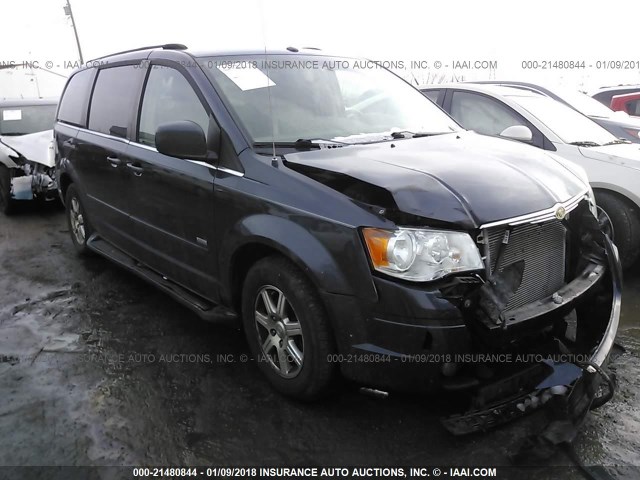 2A8HR54P88R803436 - 2008 CHRYSLER TOWN & COUNTRY TOURING BLUE photo 1