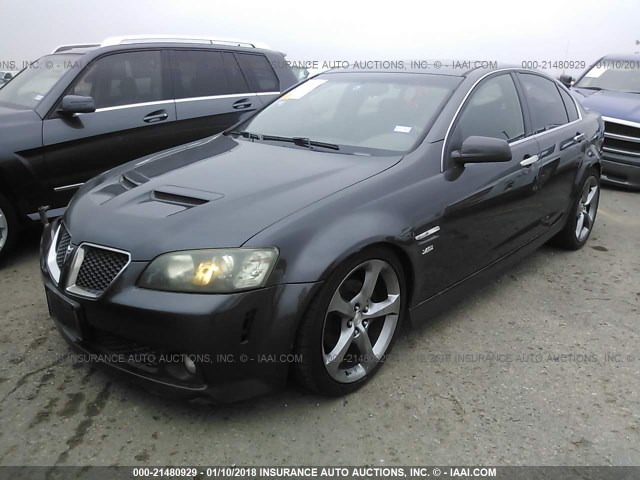 6G2EC57YX8L127443 - 2008 PONTIAC G8 GT GRAY photo 2