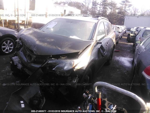 2T3BFREV3FW242821 - 2015 TOYOTA RAV4 LE BLACK photo 2