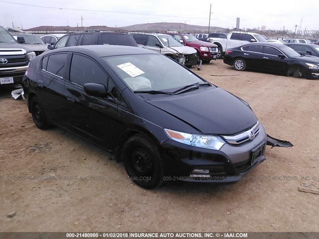 JHMZE2H35DS005898 - 2013 HONDA INSIGHT BLACK photo 1