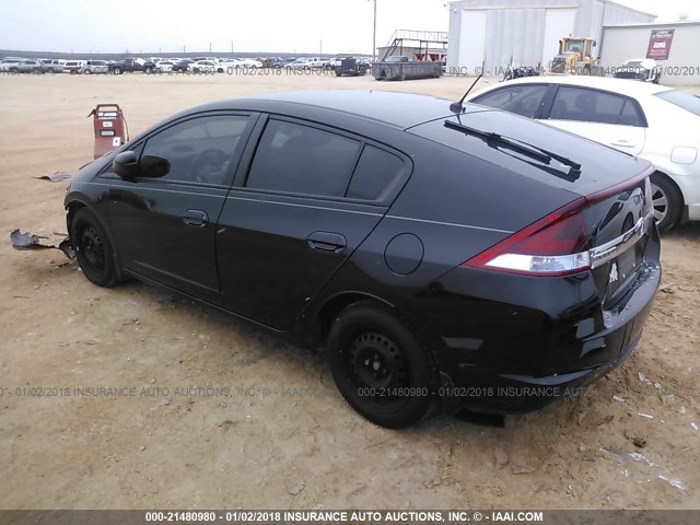 JHMZE2H35DS005898 - 2013 HONDA INSIGHT BLACK photo 3