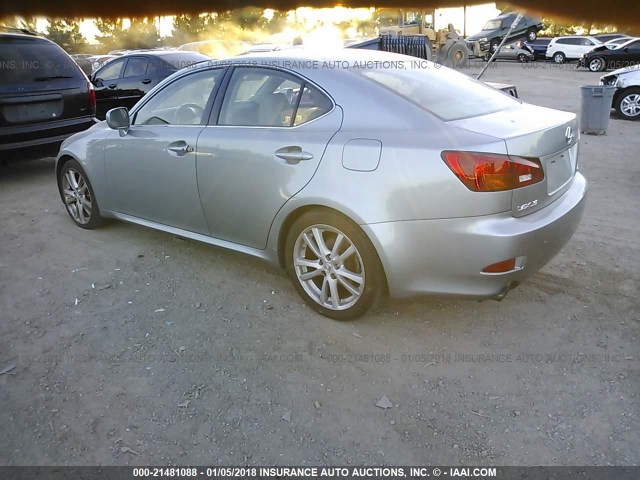 JTHBK262065023652 - 2006 LEXUS IS 250 Light Blue photo 3