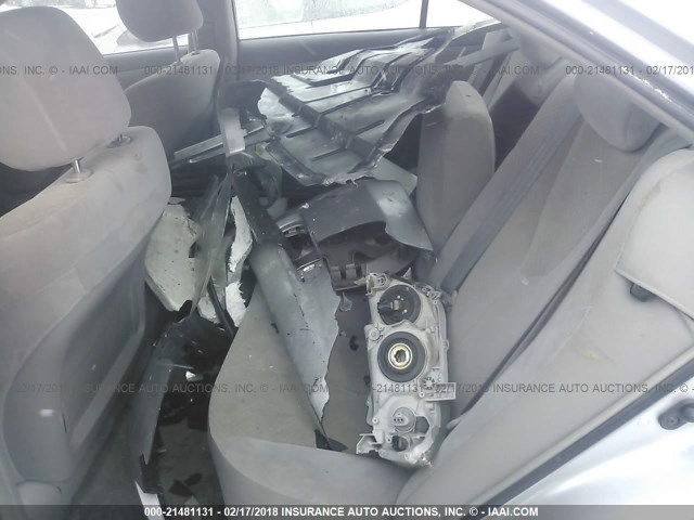 4T1BE46K58U211379 - 2008 TOYOTA CAMRY CE/LE/XLE/SE SILVER photo 8