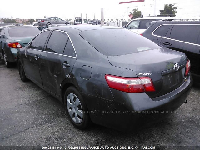 4T1BE46K08U241888 - 2008 TOYOTA CAMRY CE/LE/XLE/SE GRAY photo 3
