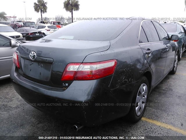 4T1BE46K08U241888 - 2008 TOYOTA CAMRY CE/LE/XLE/SE GRAY photo 4
